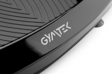 Вібраційна пластина Gymtek з подвійним двигуном і Bluetooth (чорна)