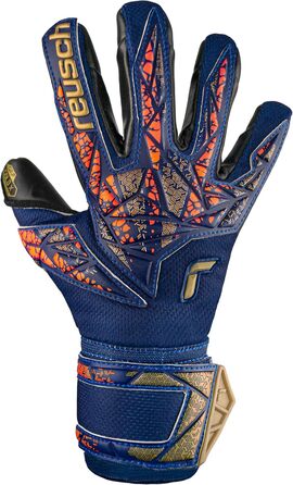 Рукавички Reusch Attrakt Gold X Jr (р. 5.5, синьо-золото-чорні)