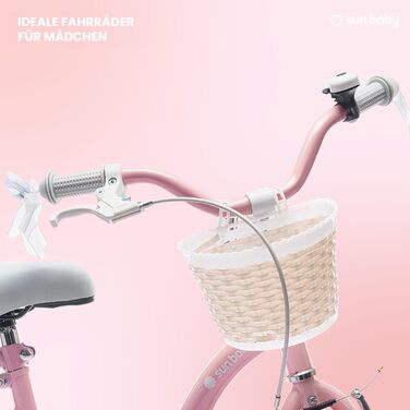 Велосипед Sun Baby Bicycle Flower, колеса на вибір, зі штангою, 2-6 років