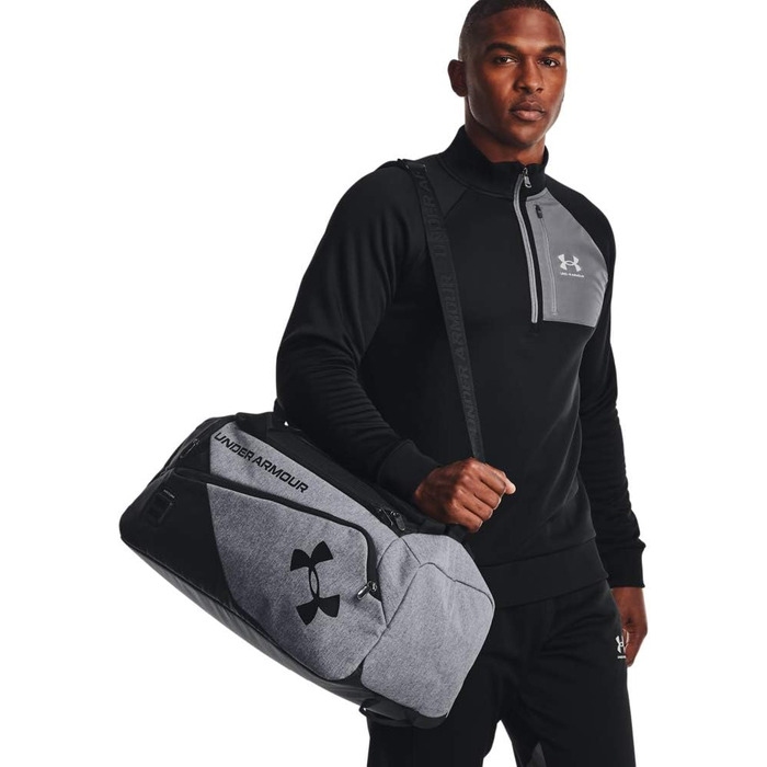 Спортивна сумка Under Armour UA містить спортивну сумку Duo SM Duffle (одного розміру, сіра смола середнього вересу, одномісна)