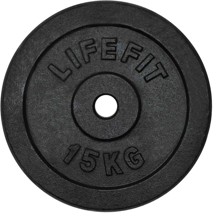 Пластини LIFEFIT 15 кг чорні