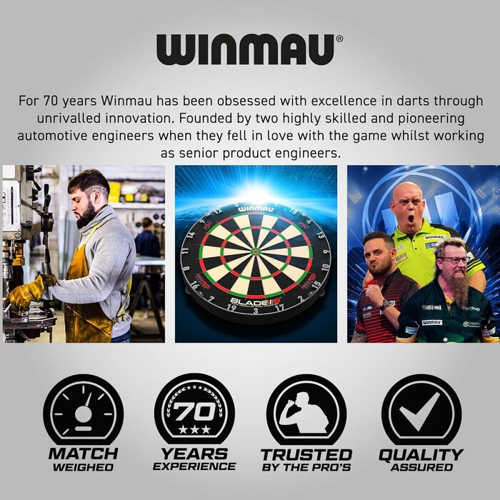 Набір дартсу Winmau MvG - Подарунковий комплект з 50 предметів