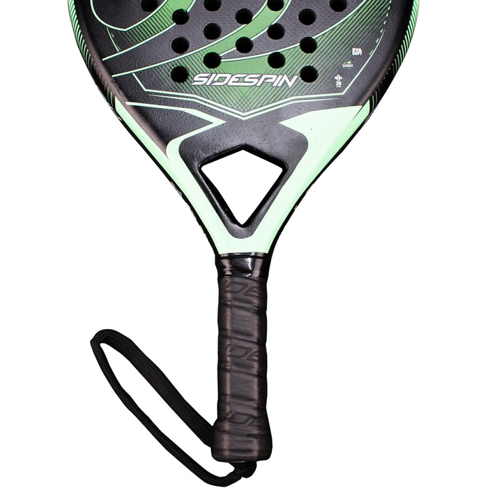 Ракетка SideSpin SS LYPSIS 3K Carbon Padel, унісекс, чорна/зелена