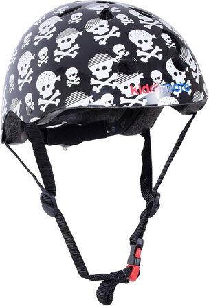 Дитячий велосипедний шолом Kiddimoto Skullz/Pirat, спортивний шолом для скейта, самоката, біговела, розмір M (53-58 см)