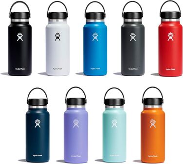 Пляшка HYDRO FLASK 946 мл нержавіюча - ізольована, герметична, безпечна