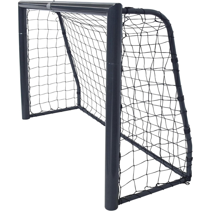 Футбольні ворота AXI Cristiano 180x120 см, антрацит, металеві, для саду, з сіткою та анкерами, для дітей і дорослих