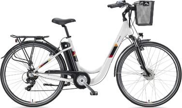 Велосипед Shimano Pedelec, міський, з кошиком, 250 Вт, 10,4 Ач, 28