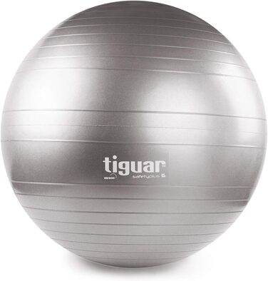 М'яч для вправ tiguar Safety Plus 65 см Сірий Balance