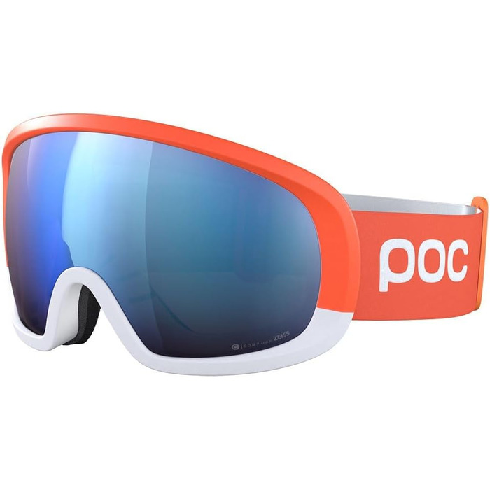 Гірськолижні окуляри POC Unisex Fovea Race (упаковка з ук) один розмір цинковий помаранчевий/водневий білий/частково сонячно-блакитний