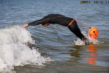 Плавальний буй XL з мішком 28 л 4SPORT MasterSwimmer