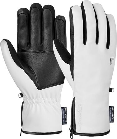 Жіночі рукавички Reusch Tiffany R-tex Xt Extra Теплі, Водонепроникні, Дихаючі (7, Білий / Чорний)