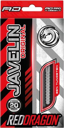 Дартс RED DRAGON Javelin сталевий з польотами та голоблями (20 г)