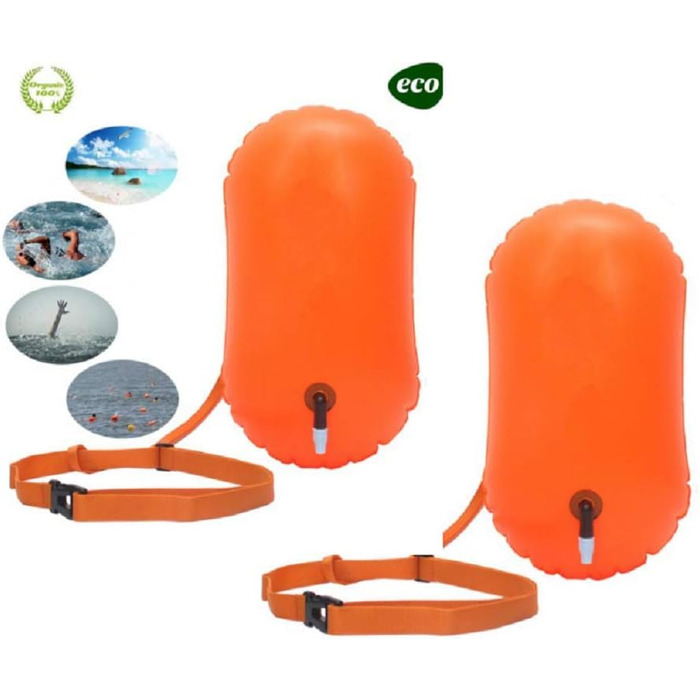 Буй E-Onfoot з приводом, добре видимий для тренування Orange-2Pcs