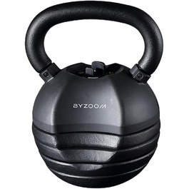 Гиря регульована BYZOOM FITNESS 18 кг, серія Pure, 5 налаштувань