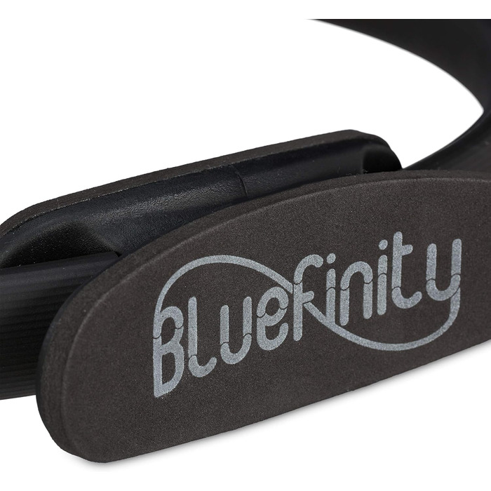 Кільце для пілатесу Bluefinity з вправами, подвійна ручка, м'яка підкладка, кільце опору для йоги, скловолокно, кільце Ø 37 см, чорне (упаковка з 4 шт. )