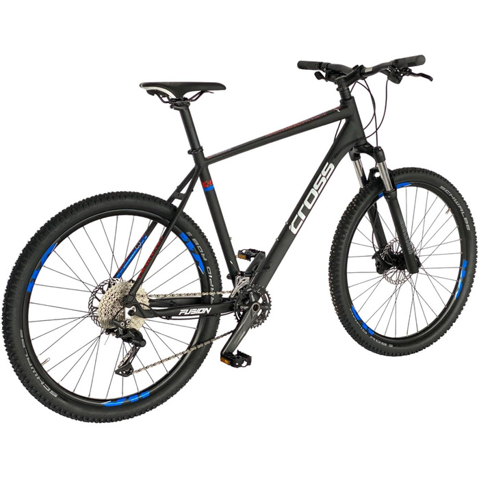 Дюймовий гірський велосипед чоловічий MTB велосипед Hardtail Fusion x Shimano 2x10 Deore RD-M46100 SGS - ROCKSHOX Judy - висота рами 46, 50 і 54 - модельний рік 2024 54см (висота 185-195см), 27,5