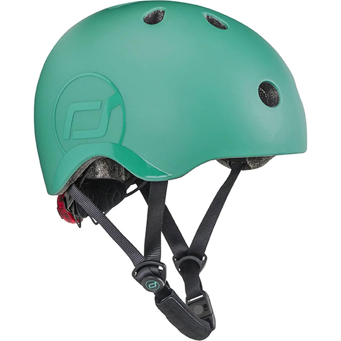 Дитячий шолом Scoot and Ride з LED-ліхтарем, матове покриття, розмір XXS, регульовані ремені, флісова підкладка