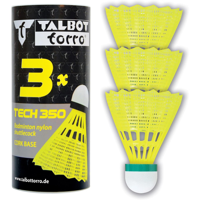 Набір для бадмінтону Talbot Torro Magic Night & TECH 350, 3 м'ячі