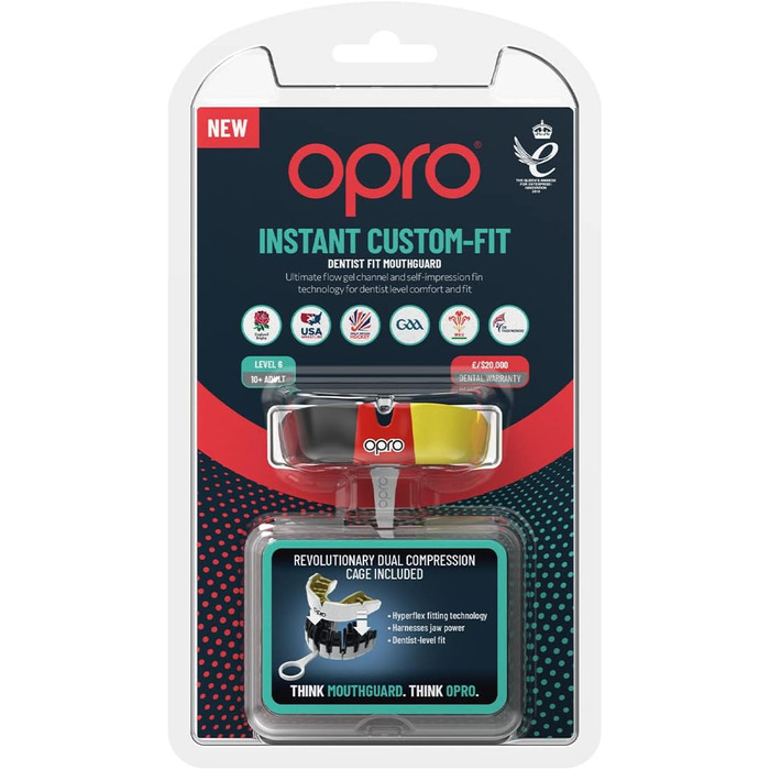 Капа OPRO Instant Custom-Fit, спортивна капа (доросла)