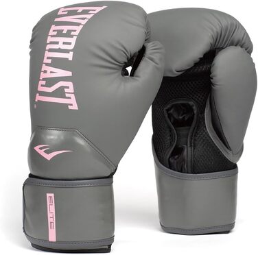 Жіночі боксерські рукавички Everlast Elite Prostyle 396.9 г (14 унцій) Сірий / Рожевий