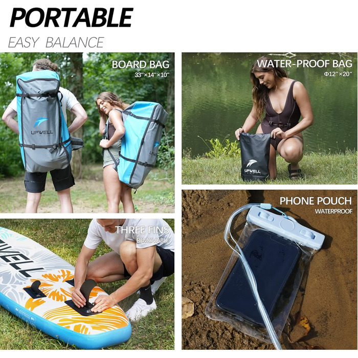 Надувна SUP-дошка UPWELL 11'/10'6