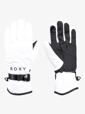 Рукавички Roxy Jetty Solid XL яскраво-білі жіночі зимові