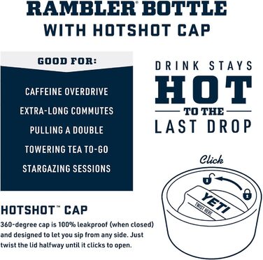 Термос YETI Rambler 354 мл з кришкою Hotshot, бірюзовий