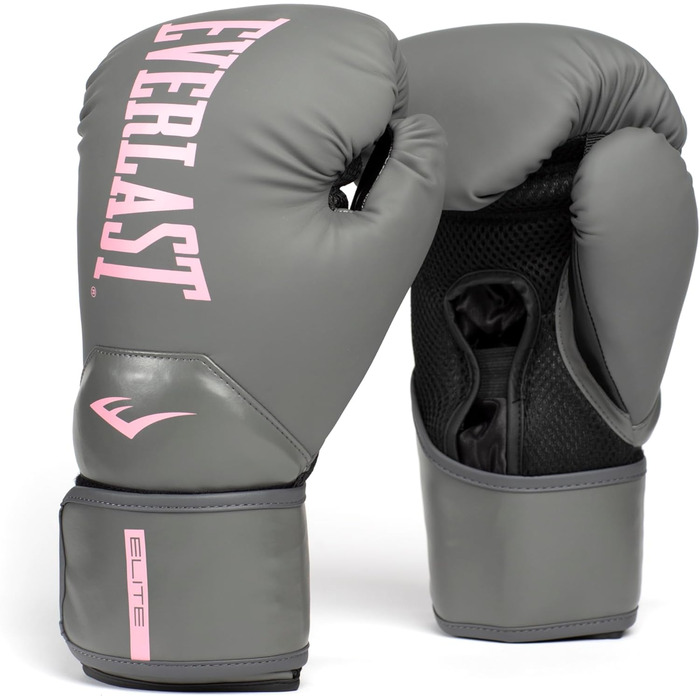 Жіночі боксерські рукавички Everlast Elite Prostyle 8oz, сірі/рожеві
