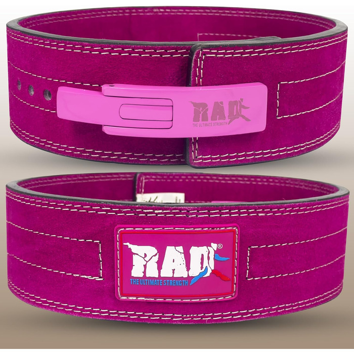 Пояс для пауерліфтингу RAD, 10 мм, важкоатлетичний, чоловічий і жіночий, з важільною пряжкою
