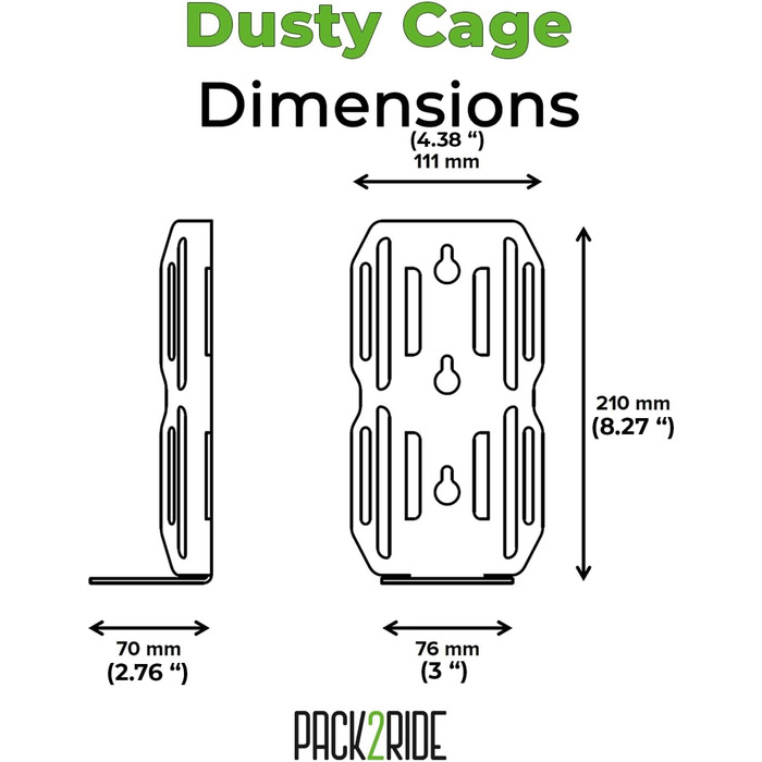 Клітка для велосипеда Dusty Cage - легка, міцна, легке транспортування