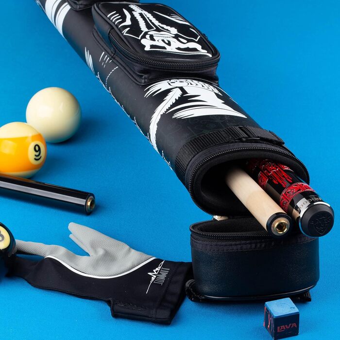 VOODOO VODC22D Овальний жорсткий кейс для більярдного кия, делюкс, 2x2