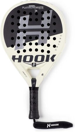 Ракетка Hook Platinum White унісекс Padel, 355/365 г, карбон, контроль