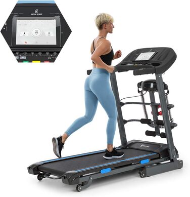 Бігова доріжка Capital Sports Pacemaker F120 для дому, складана, електрична, 12 км/год, безшумний двигун, з/без масажної станції
