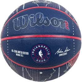 М'яч Wilson NBA All-Star 2024 Індіанаполіс, унісекс, військово-морський, розмір 7