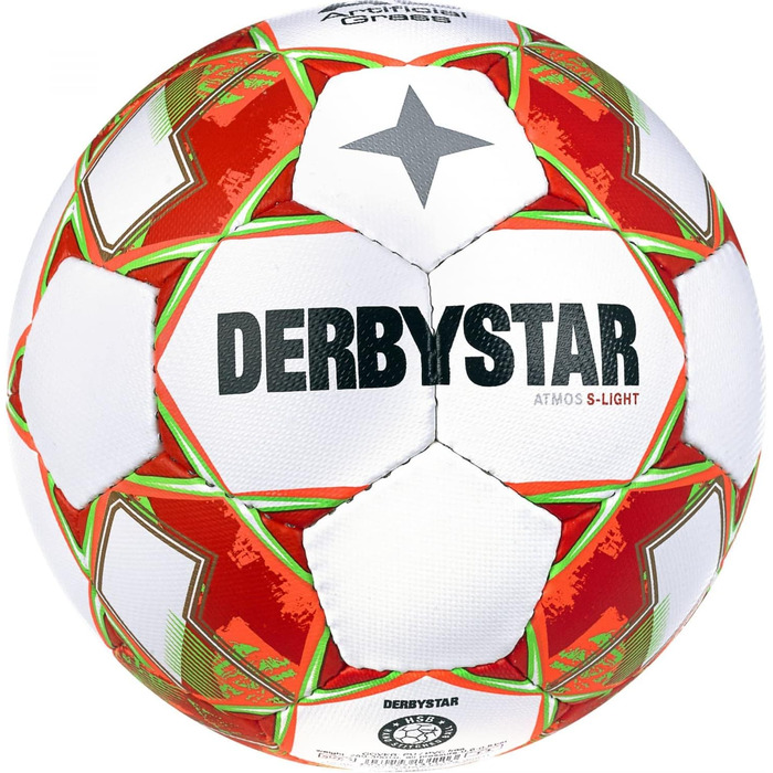 Дитячий футбольний м'яч Derbystar Atmos S-Light Ag V23 розмір 5 біло-помаранчевий