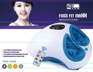 Масажер для ніг Fuss-fit-Maxx 3D з теплом і дистанційним керуванням