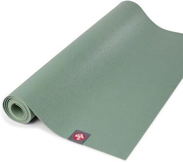 Килимок для йоги для подорожей Manduka eKO Superlite - легкий, легко згортається та складається, міцна, не ковзає ручка, товщиною 1,5 мм, 180 см зелений лист 180 см x 61 см x 1,5 мм