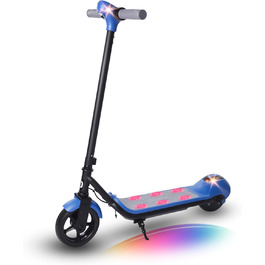 Самокат E-RIDES Kids 6-12, Rainbow Light, 5-8 км, LED, 14 км/год