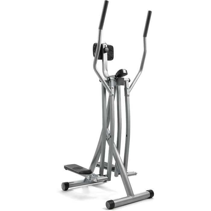 Орбітрек Sunny Health & Fitness SF-E902, повітряний кросстрейнер з LCD-монітором, складний, максимальна вага 100 кг, довжина кроку 762 мм, домашній тренажер, чорний