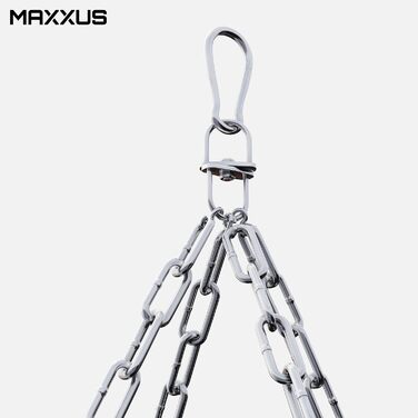 Боксерська груша MAXXUS PRO 120/100/80 - наповнена, підвісна, чотириточковий сталевий ланцюг, 120x35см / 100x30см / 80x30см, 20-34 кг - боксерська груша, боксерські груші, мішок з піском для боксу, ММА, муай-тай, кікбоксингу, бойових мистецтв 1 EXCALIBUR 