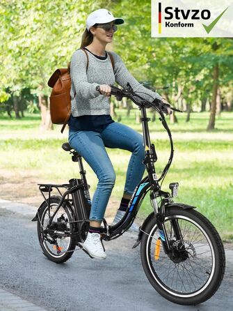 Електровелосипед  KAISDA E-Bike 20" 250W 36V 13Ah, 7-шв., до 100 км, білий