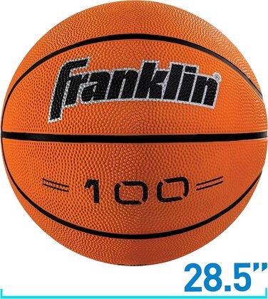 Баскетбольний м'яч Franklin Grip-Rite 100 середній - 28,5 дюймів (72,4 см)