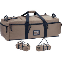 Сумка Backferry 80L Khaki Military Style з лямками для рюкзака