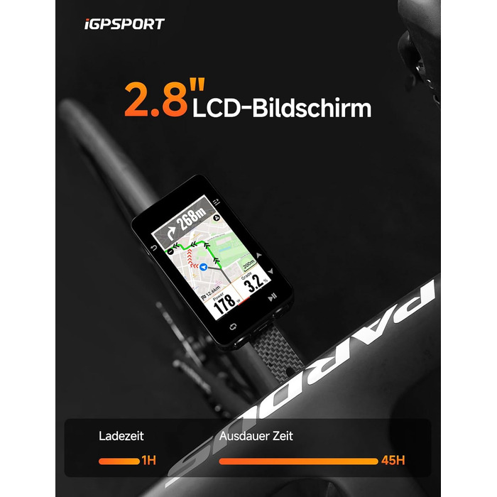 Велокомп'ютер iGPSPORT iGS630S GPS, 2.8'', 16 ГБ, BLE5.0/ANT, IPX7