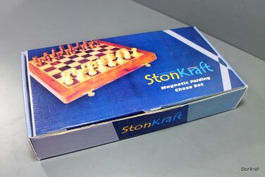 Настільний ігровий набір StonKraft Travel Magnetic Chess дерев'яний