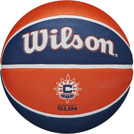 Баскетбольні м'ячі WILSON WNBA Team Tribute - офіційний продукт для жінок, розмір 15,2-72,4 см (Connecticut Sun)