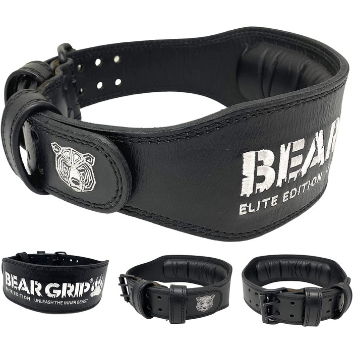 Пояс BEAR GRIP - для важкої атлетики Elite Edition XXL, чорний