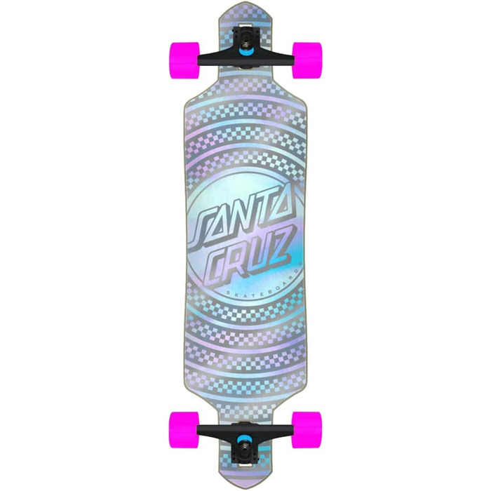 Скейтборди Santa Cruz Prismatic Dot Drop Thru Longboard Cruzer, 22.9 x 91.4 см