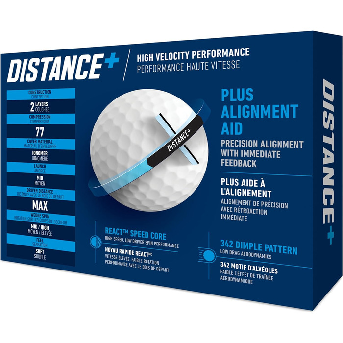 М'ячі для гольфу TaylorMade Distance 2021