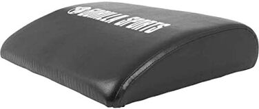 GORILLA SPORTS® Мат для преса 38x27,5x7 см, екошкіра, чорний — абмат, підкладка для скручувань, тренажер для пресу